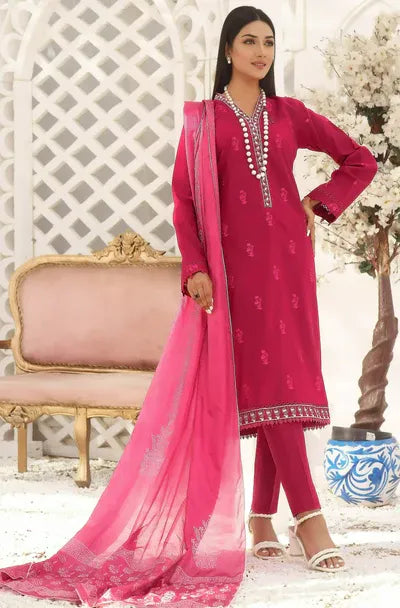 3 Piece Cotton Embroidered (Stitched) - Glade