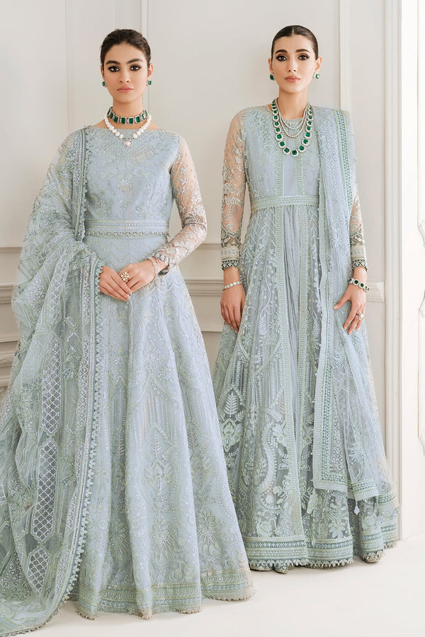 EMBROIDERED NET CH10-05 UNSTITCHED