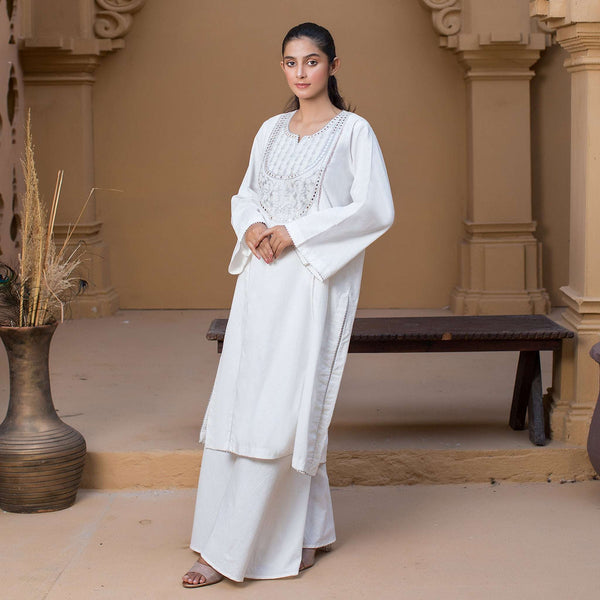 1 Piece Cotton Sequence Embroidered Kurta