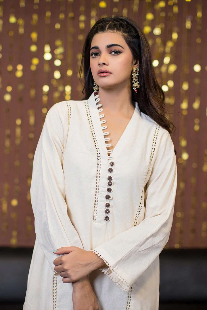 1 Piece Cotton Embellished Kurta