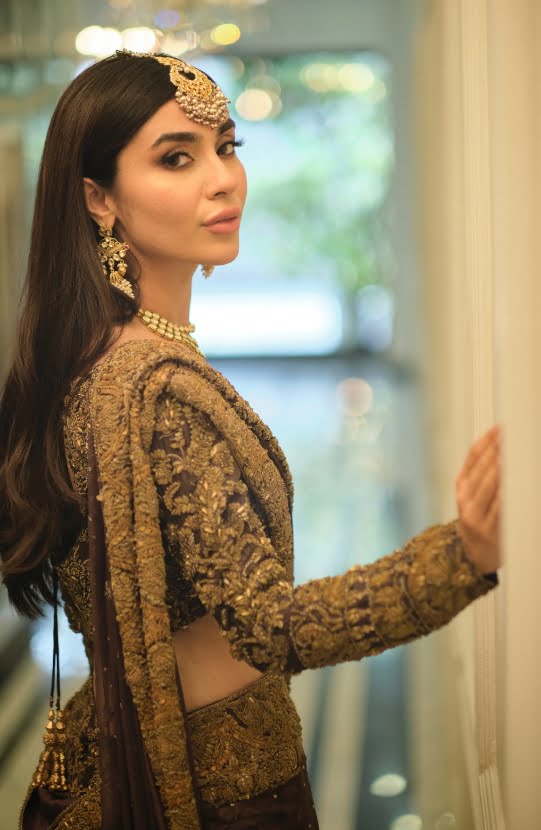 Shahnaz - Traditional Lehenga Choli Adorned with Antique Gold Work