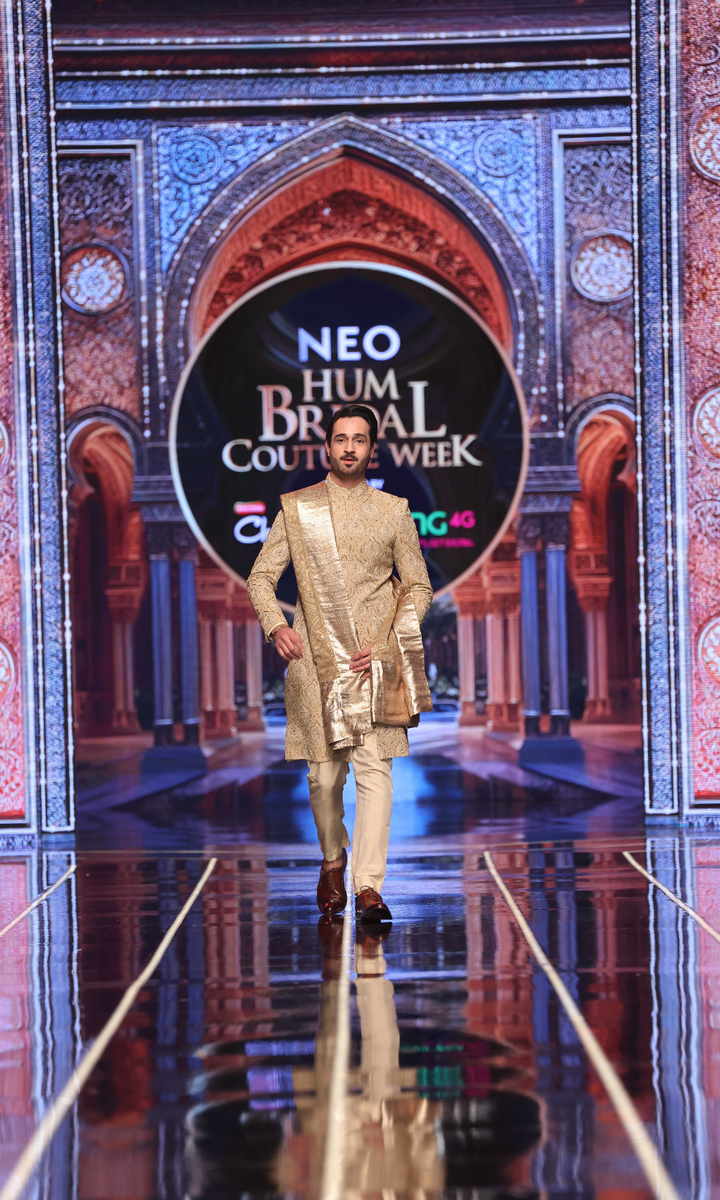 BCW 59 Junaid Sherwani Light Gold Hand Work Edge Republic
