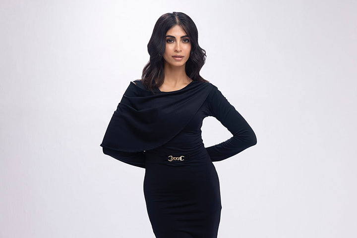 Women's lycra black bodycon. 