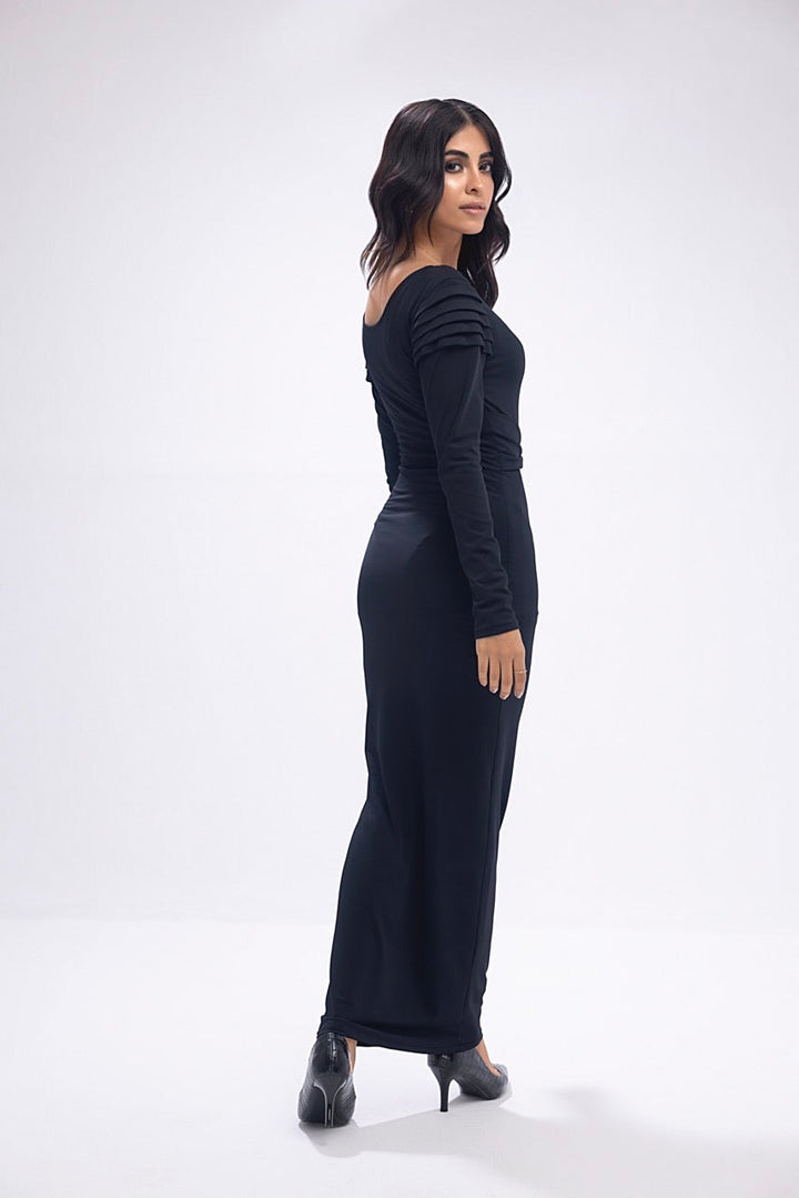Women's lycra black bodycon. 