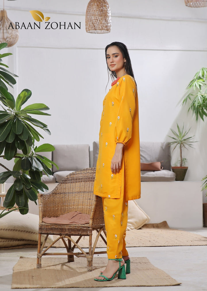 Akkas-Mustard-Yellow 2 pieces ABAAN ZOHAN