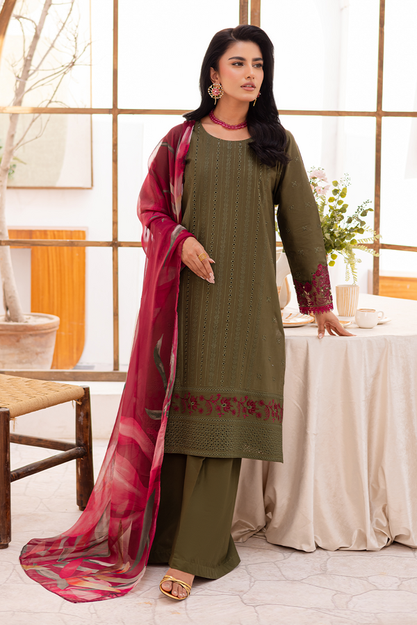 Embroidered Lawn - FL-25-03