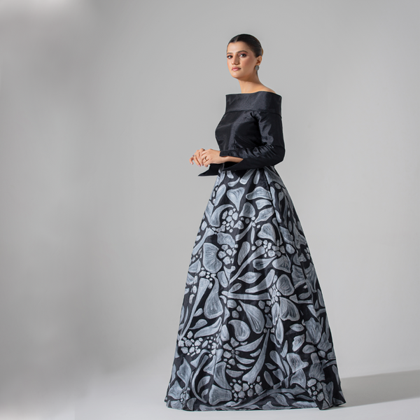 Hand Painted Skirt with Top