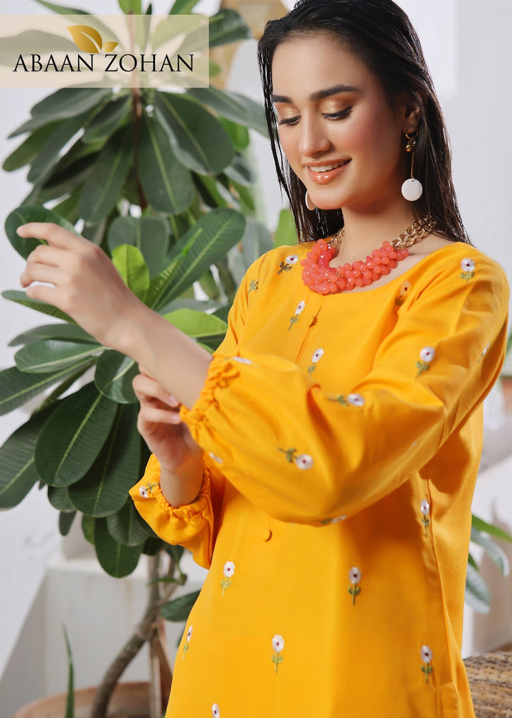 Akkas-Mustard-Yellow 2 pieces ABAAN ZOHAN