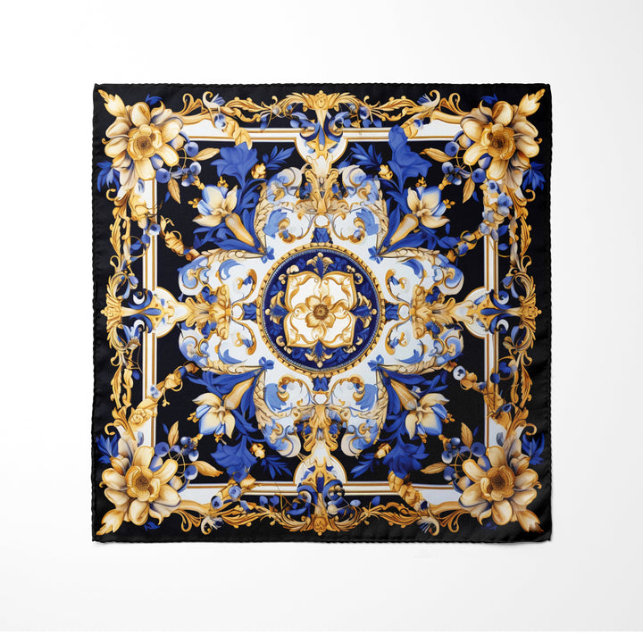 Silk Pocket Square | Men's Pocket Squares | Black Wolf