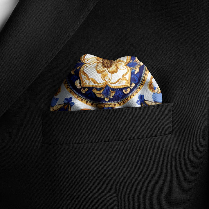 Silk Pocket Square | Men's Pocket Squares | Black Wolf