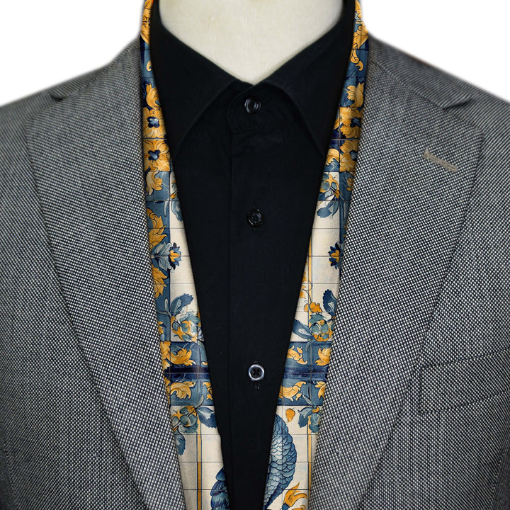ALELUIA MEN SCARF - PREMIUM COLLECTION Black Wolf