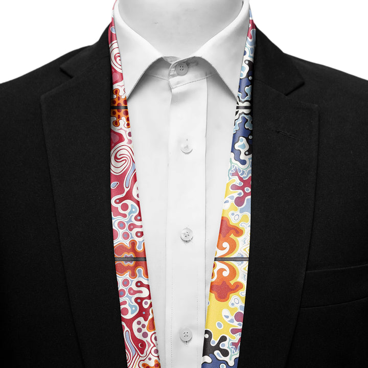 ABSTRACT KEYNOTE MEN SCARF - PREMIUM COLLECTION Black Wolf