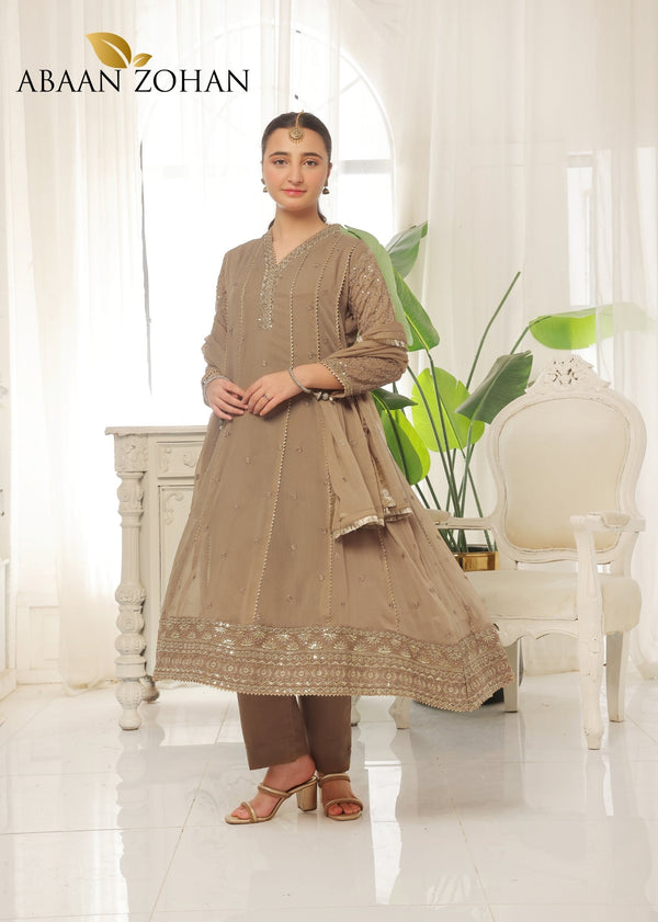 Kashish Kids Brown 3 pieces ABAAN ZOHAN