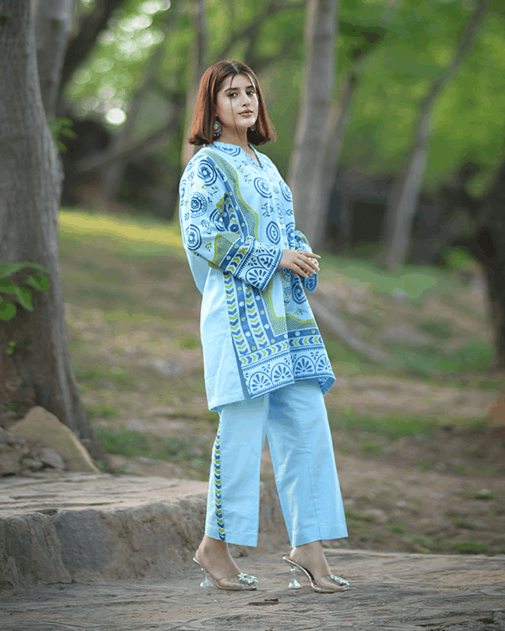 2 Piece Cotton Printed Co- Ord Set