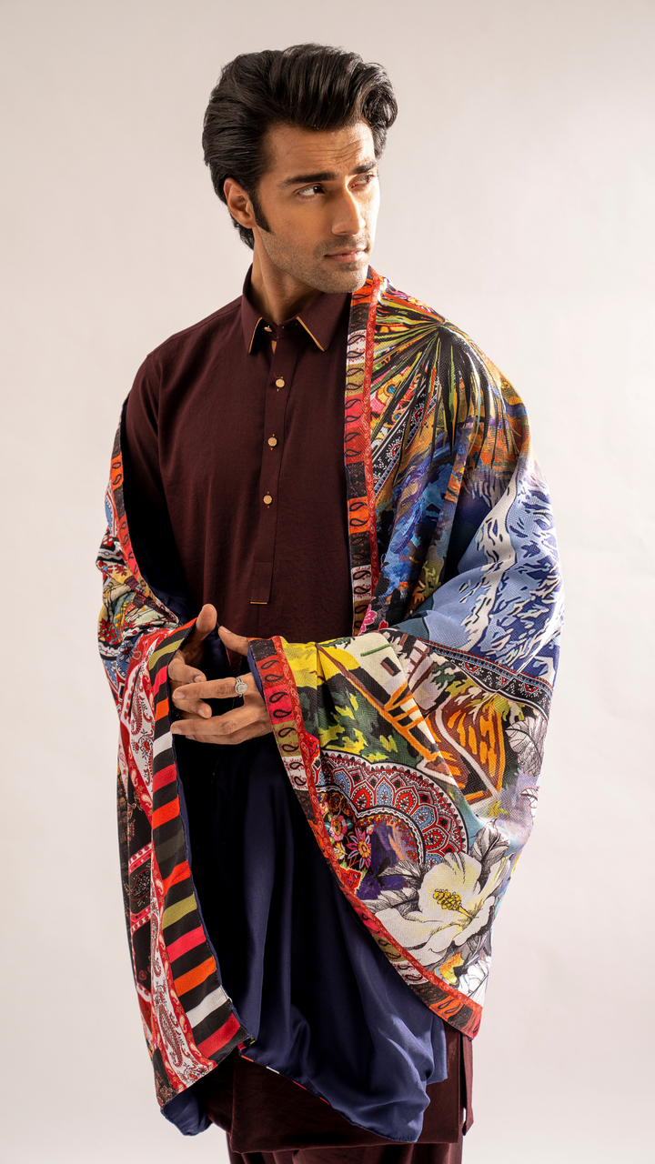 SH 14 Men's Shawl Kani Odhni Edge Republic