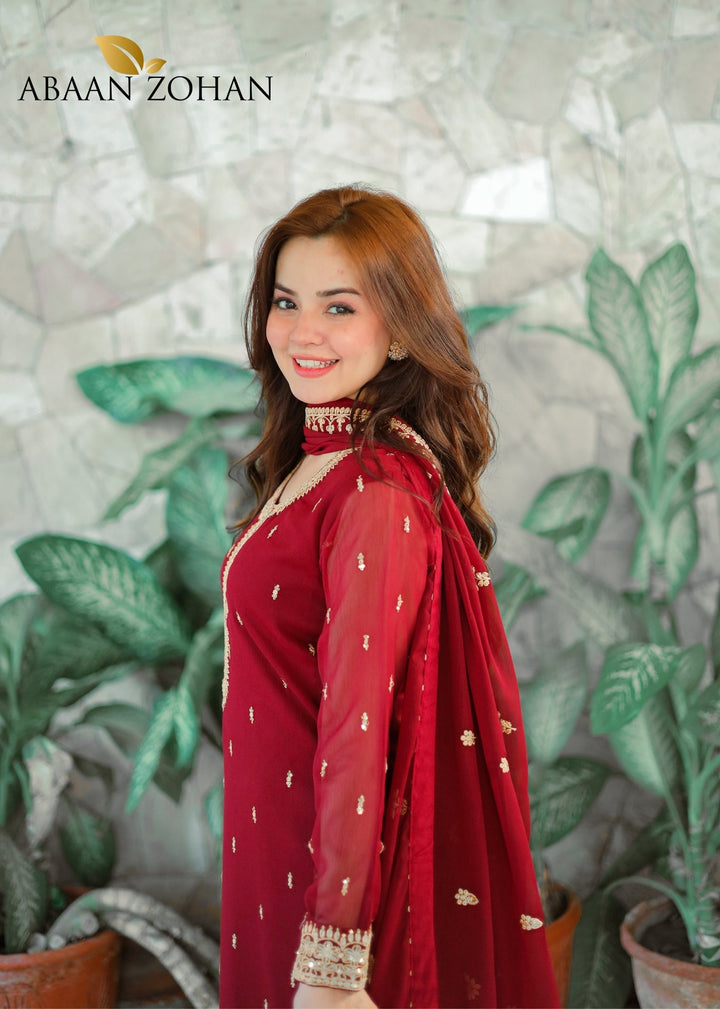 Ada Maroon 3 pieces ABAAN ZOHAN