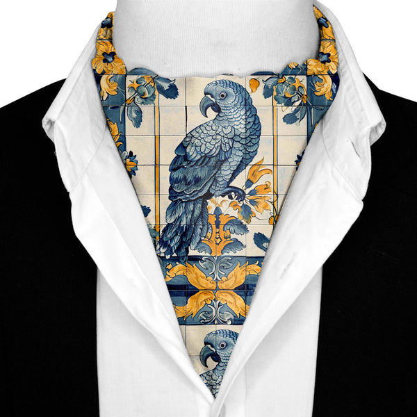 ALELUIA SILK ASCOT – PREMIUM COLLECTION Black Wolf