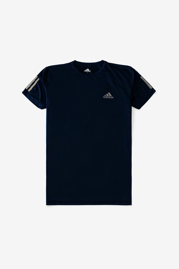 Adidas Premium Sports T Shirt – Navy Blue