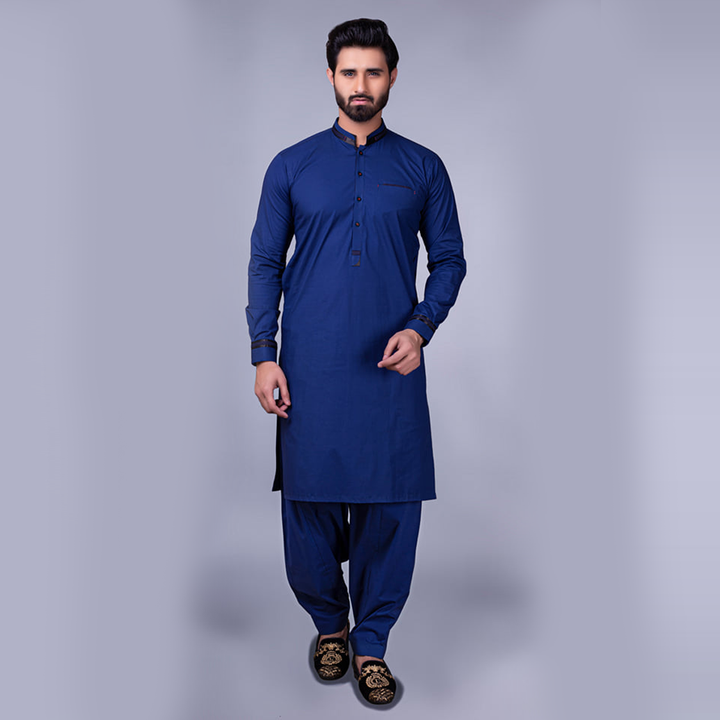 ER 213 Dark Blue Men Shalwaz Kameez Edge Republic