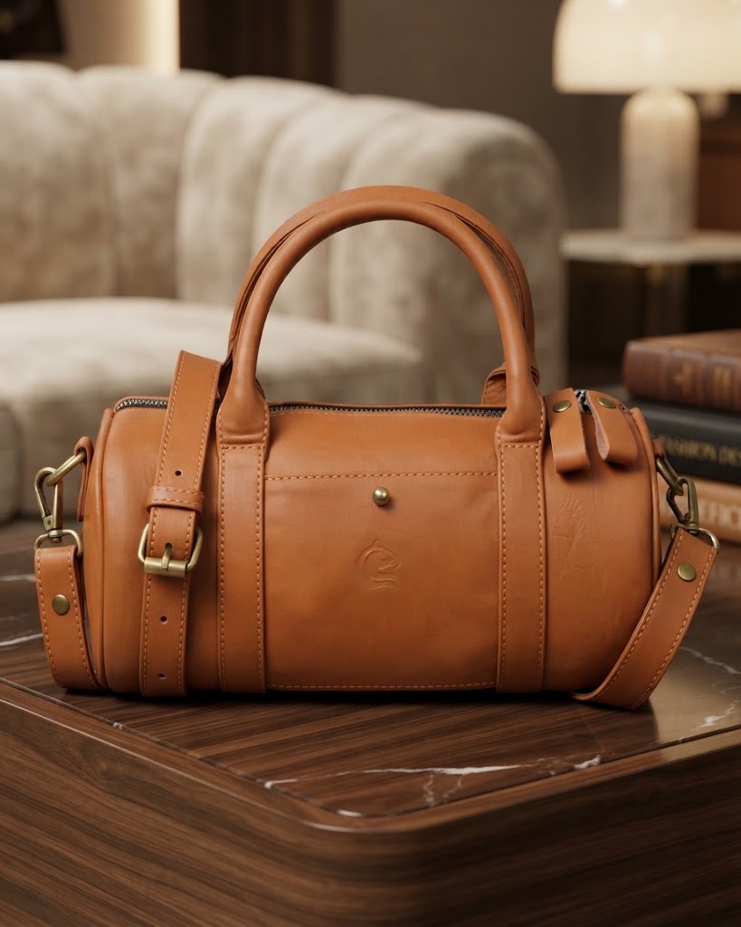 Bella Duff Mini Handbag & Duffle Bag – Genuine Leather