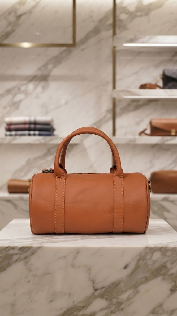 Bella Duff Mini Handbag & Duffle Bag – Genuine Leather