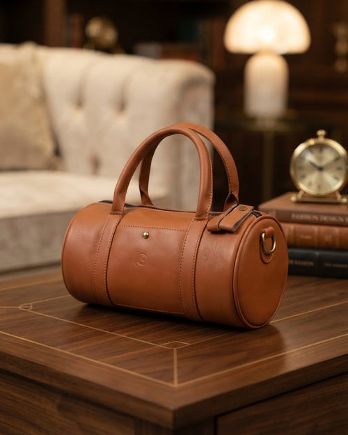 Bella Duff Mini Handbag & Duffle Bag – Genuine Leather