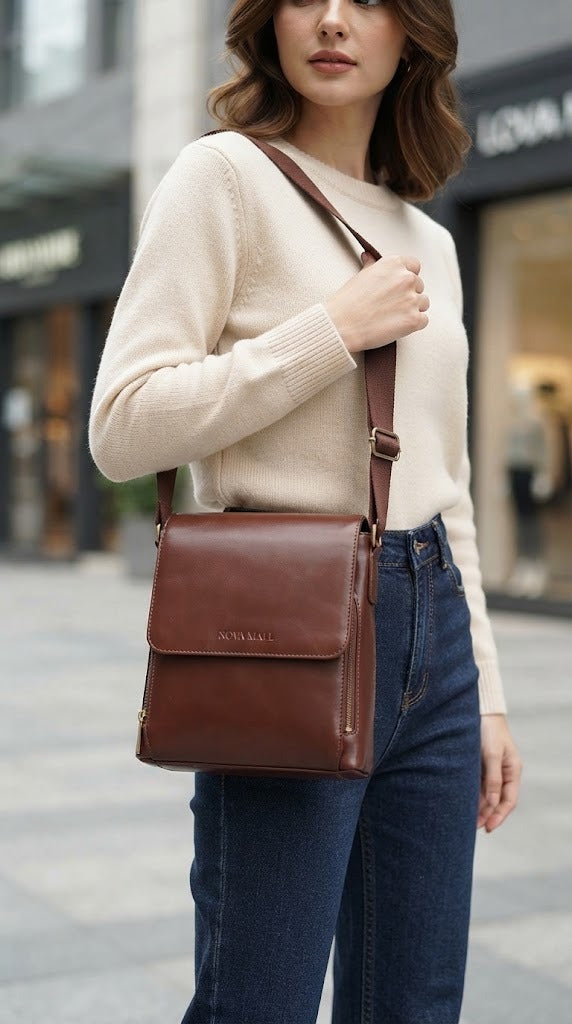 Berlin Premium Leather Crossbody Bag – Travel & Everyday Bag
