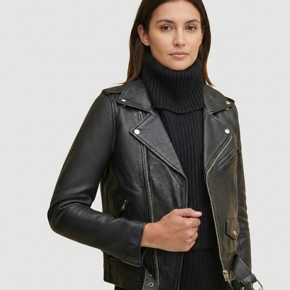 Black Sheep Leather Biker Jacket