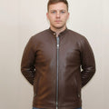 Brown Cow Leather Jacket