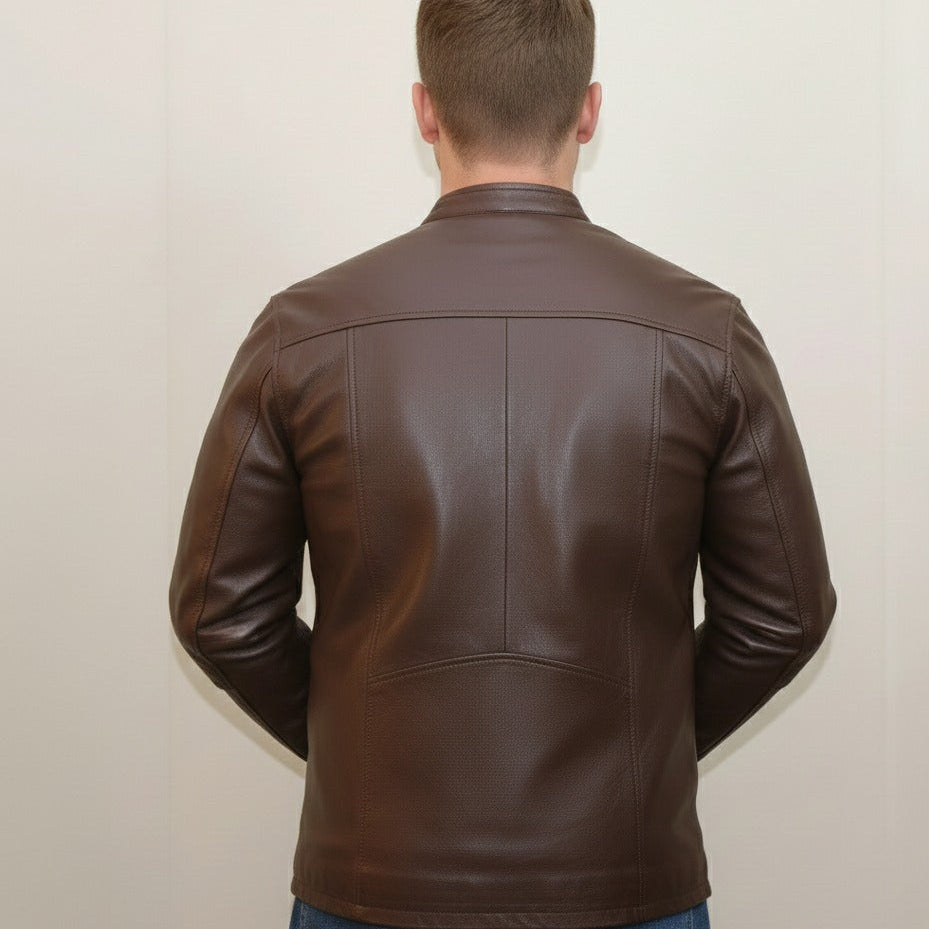 Brown Cow Leather Jacket