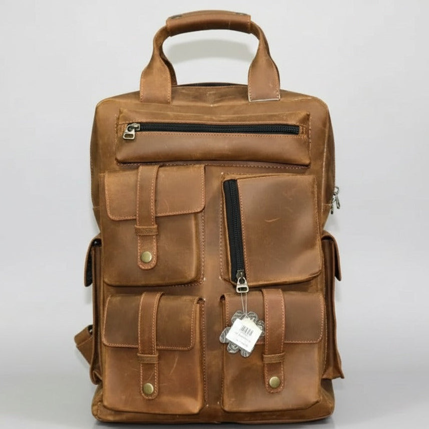Premium Cow hide Suede Leather Backpack – Nova Mall