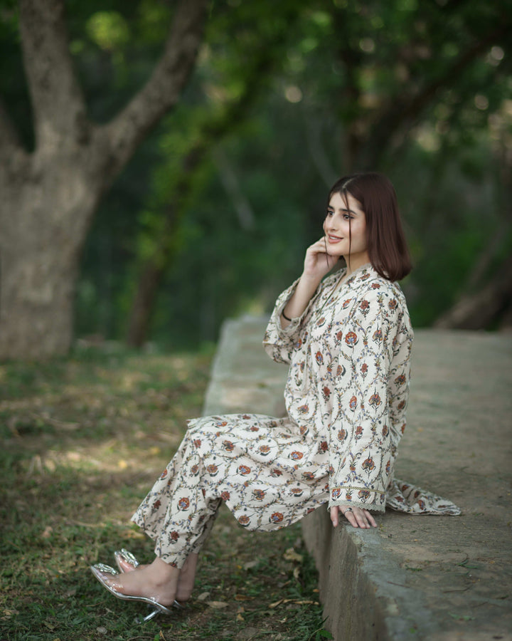 2 Piece Cotton Printed Co- Ord Set