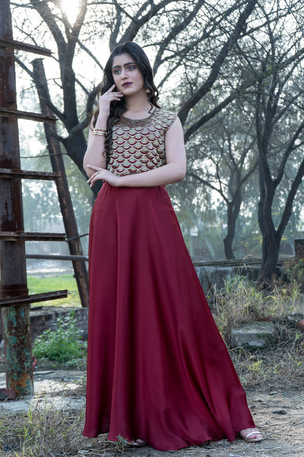 Silk Umbrella Gown