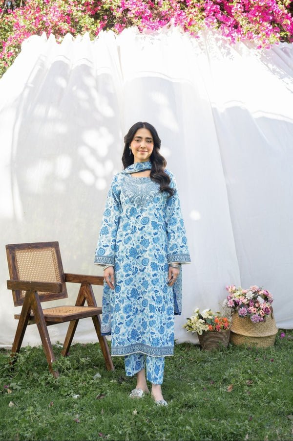 Blue Floral Panache Apparel