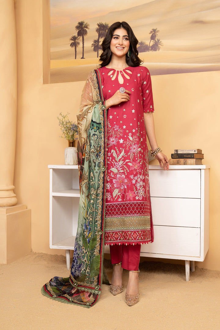 Scarlet Red HEM STITCH