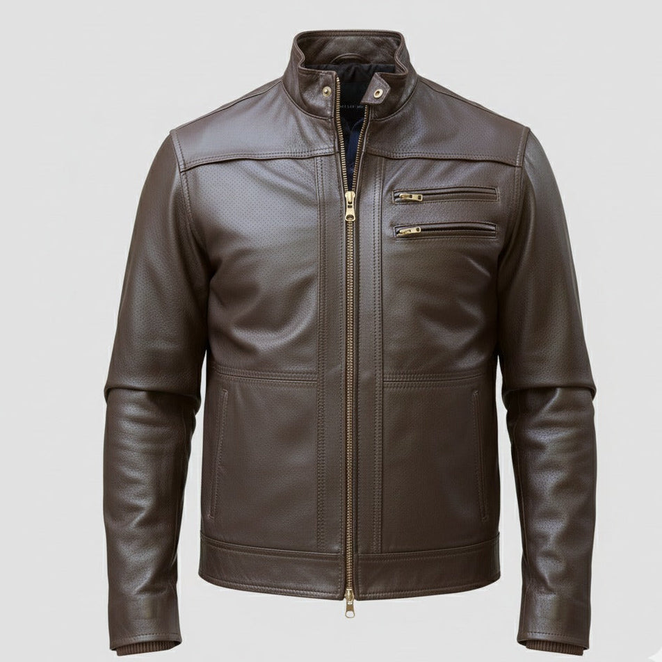 Dark Brown Sheep Leather Jacket