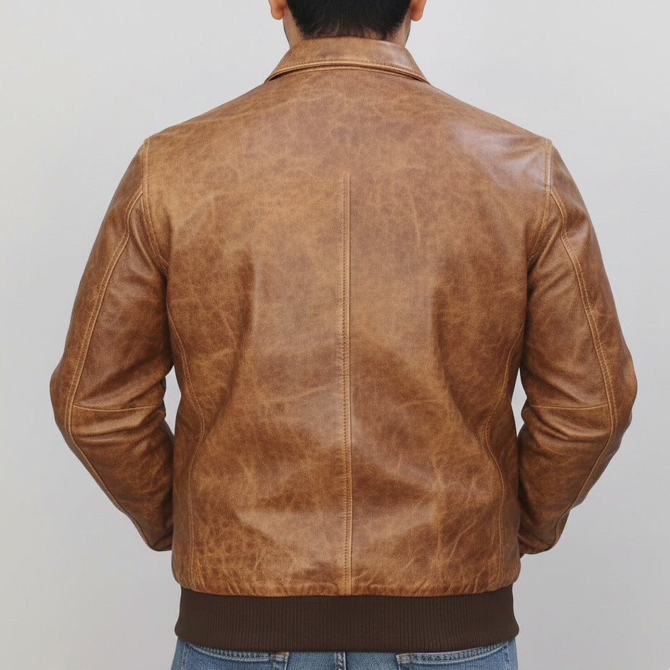 Eagle Brown Premium Sheep Leather Jacket