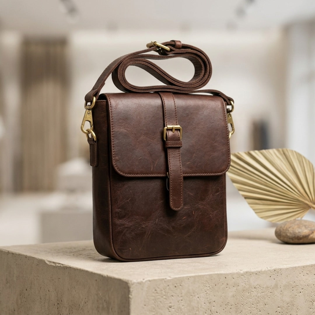 Executive Crossbody Bag – Full Grain Cow Leather