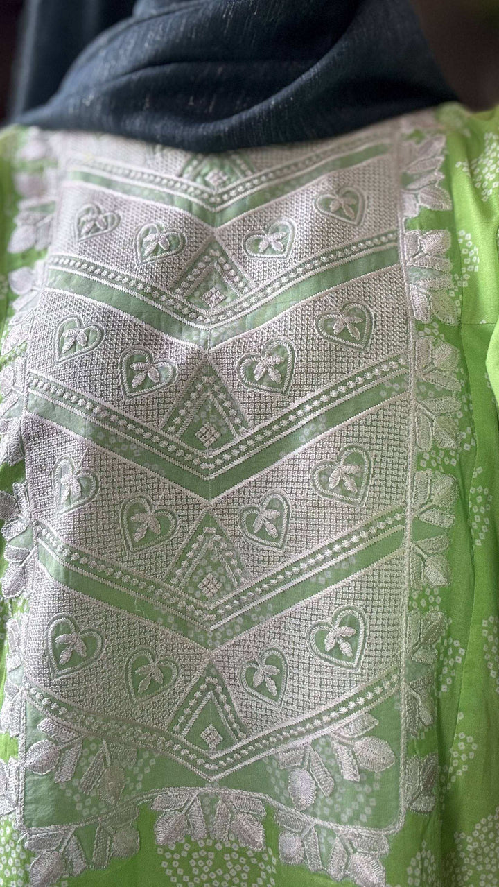 2 Piece Cotton Embroidred Co- Ord Set with Farshi Salwar