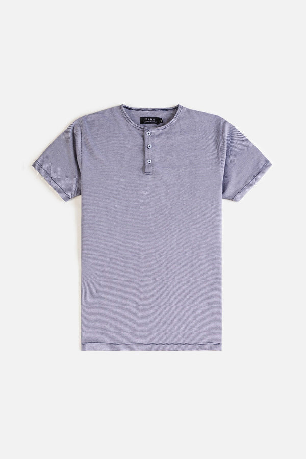 ZR Henley Cotton T Shirt – Flint