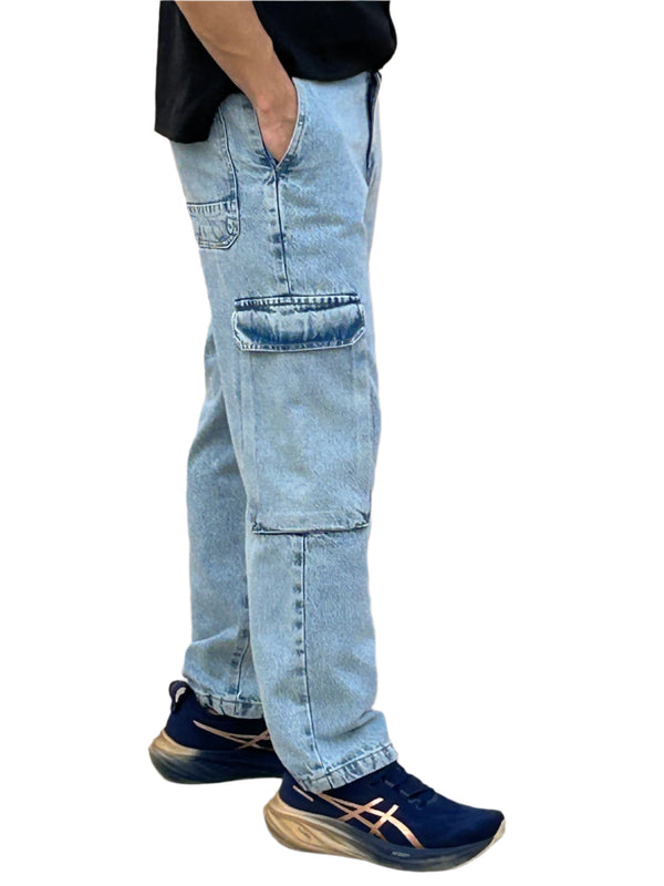 RogueFlex Men’s Denim Cargo Pants