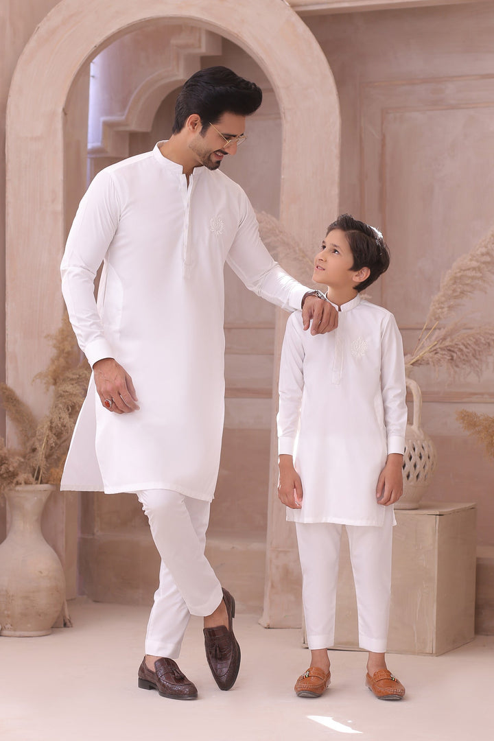 ER FS 8 Father And Son White Kurta Edge Republic