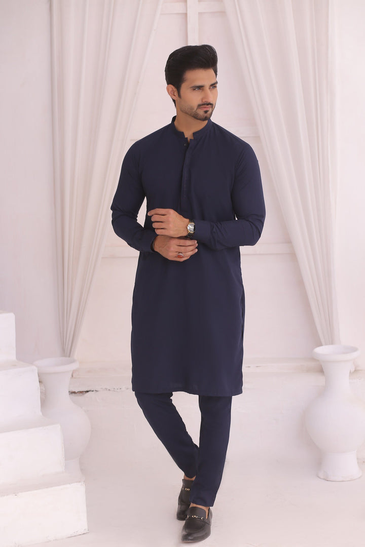 ER 693 Blue Kurta Pajama Male Edge Republic