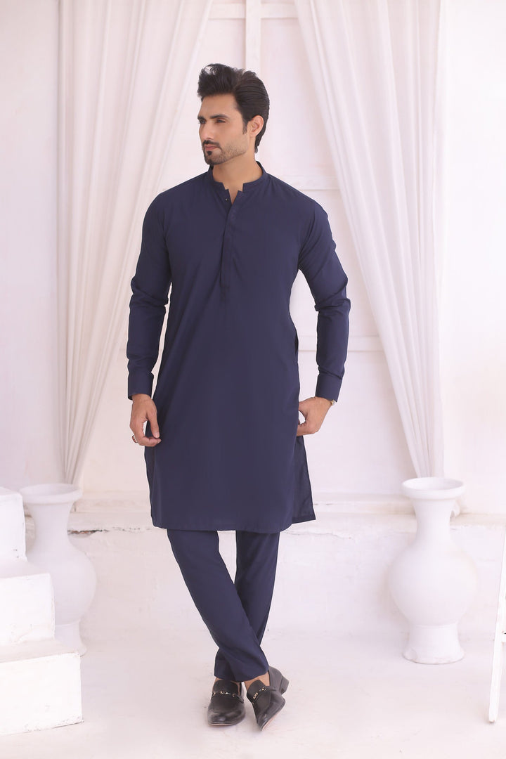 ER 693 Blue Kurta Pajama Male Edge Republic