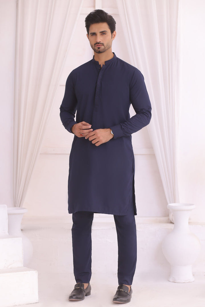 ER 693 Blue Kurta Pajama Male Edge Republic