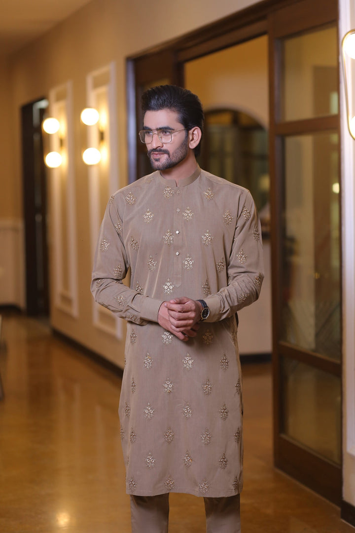 CK 731 Brown Kurta And Pajama Edge Republic