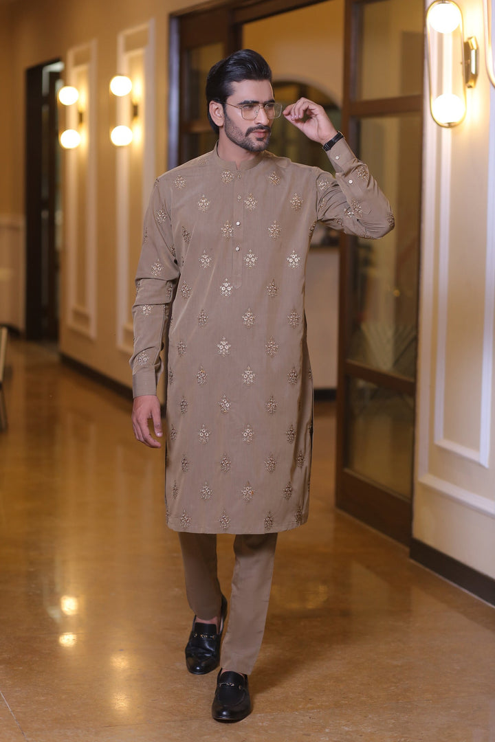 CK 731 Brown Kurta And Pajama Edge Republic