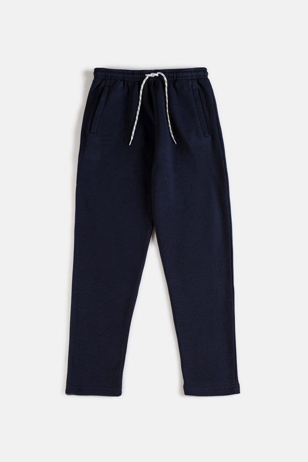ZR Imported Premium Fleece Straight Trouser – Navy Blue