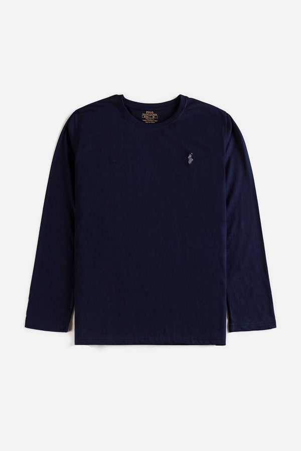 RL Premium Basic Full T Shirt -Navy Blue
