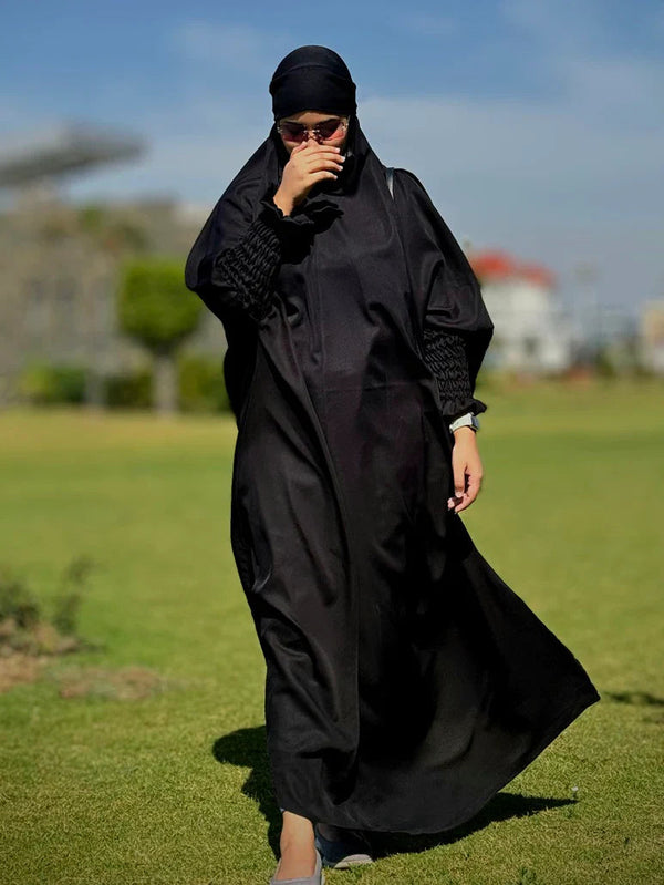 One Piece Jilbab – Black Abaya Heavens